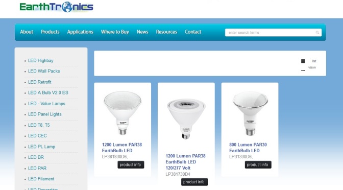 EarthTronics Introduces New LED PAR Lamps